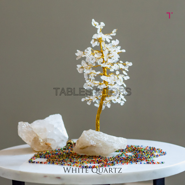 Crystal Quartz Gemstone Tree