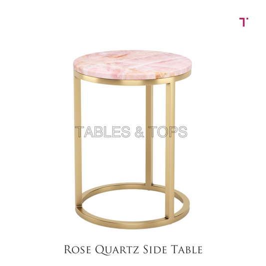 Rose Quartz Side Table