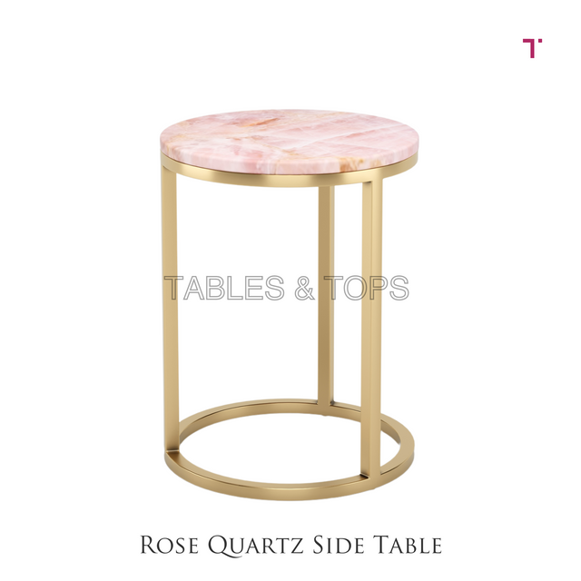 Rose Quartz Side Table
