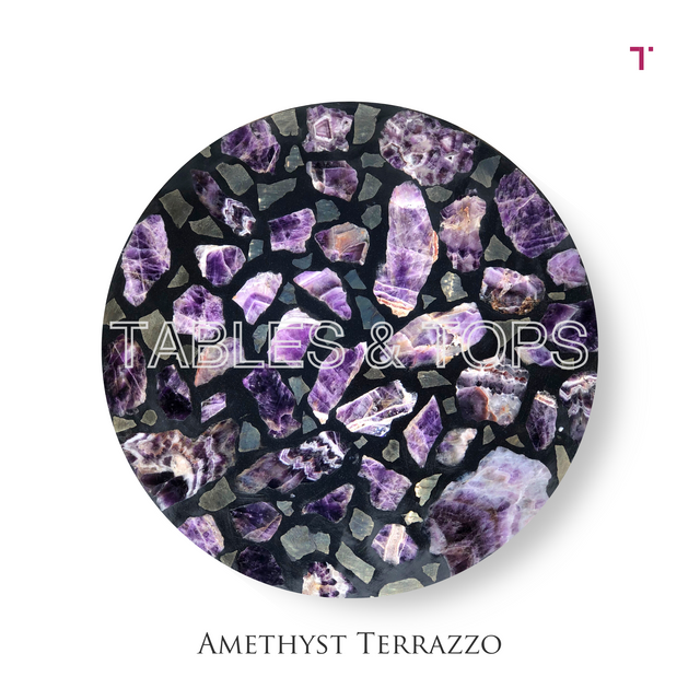 Amethyst Terrazzo Table Top