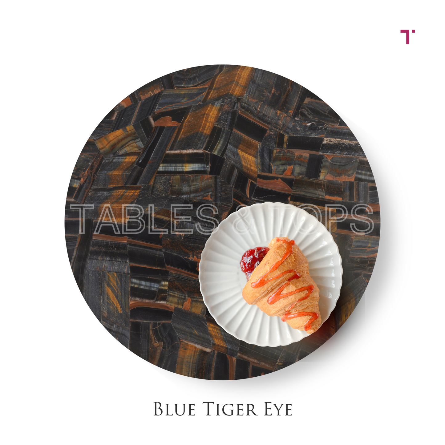 Blue Tiger Eye Table Top