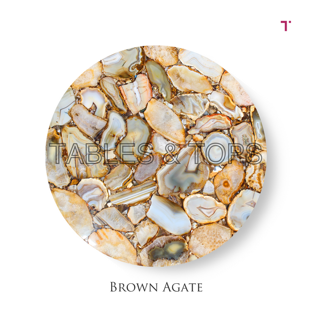 Brown Agate Table Top