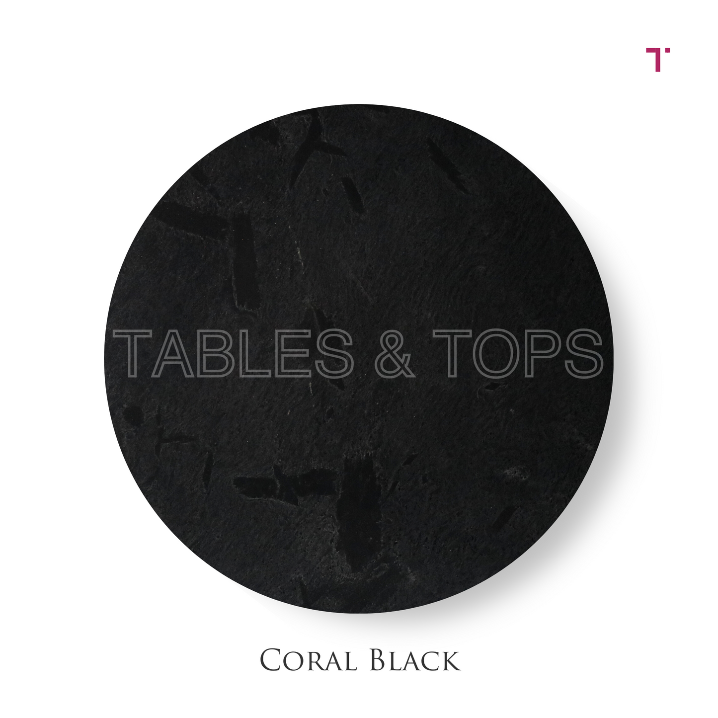 Coral Black Table Top