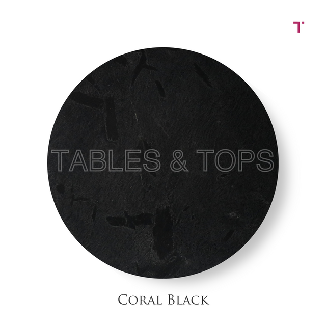 Coral Black Table Top