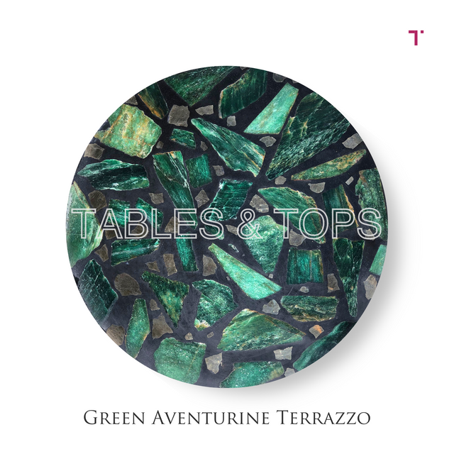 Green Aventurine Terrazzo Table Top
