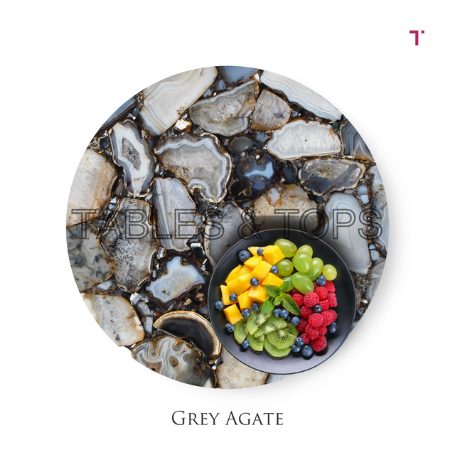 Grey Agate Table Top