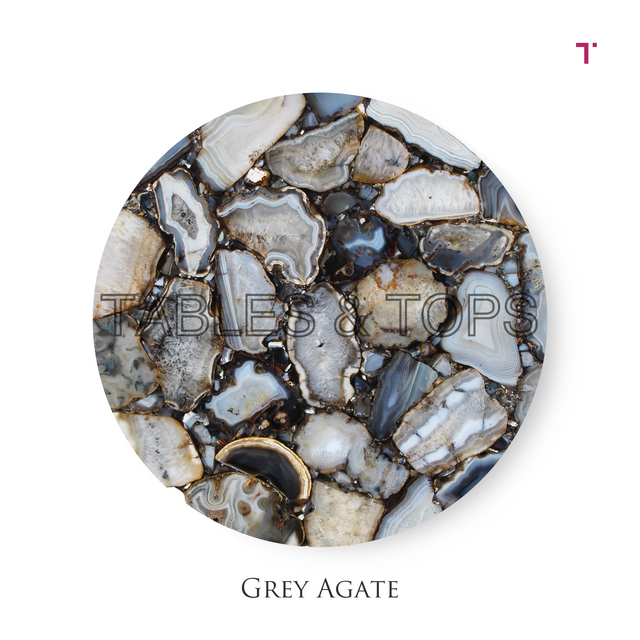 Grey Agate Table Top