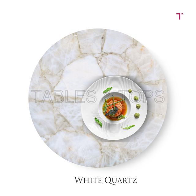 White Quartz Table Top